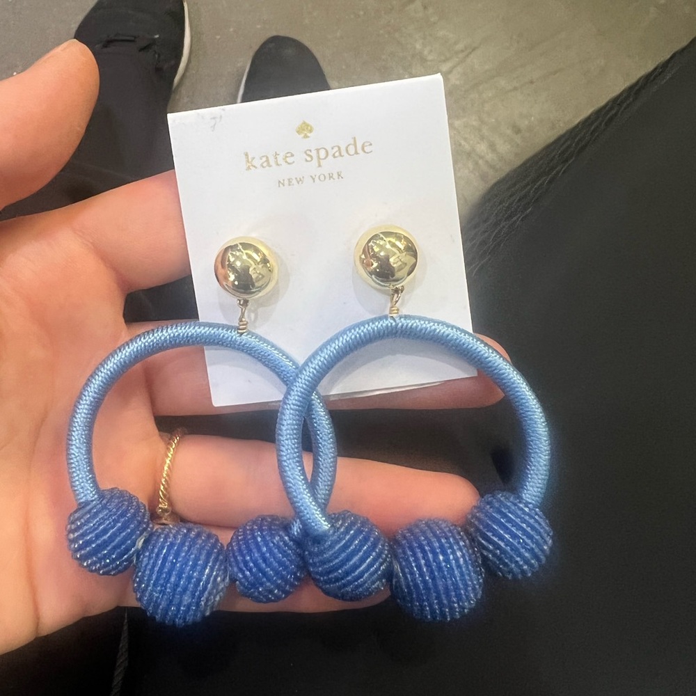 Kate Spade Drop Hoop Earrings